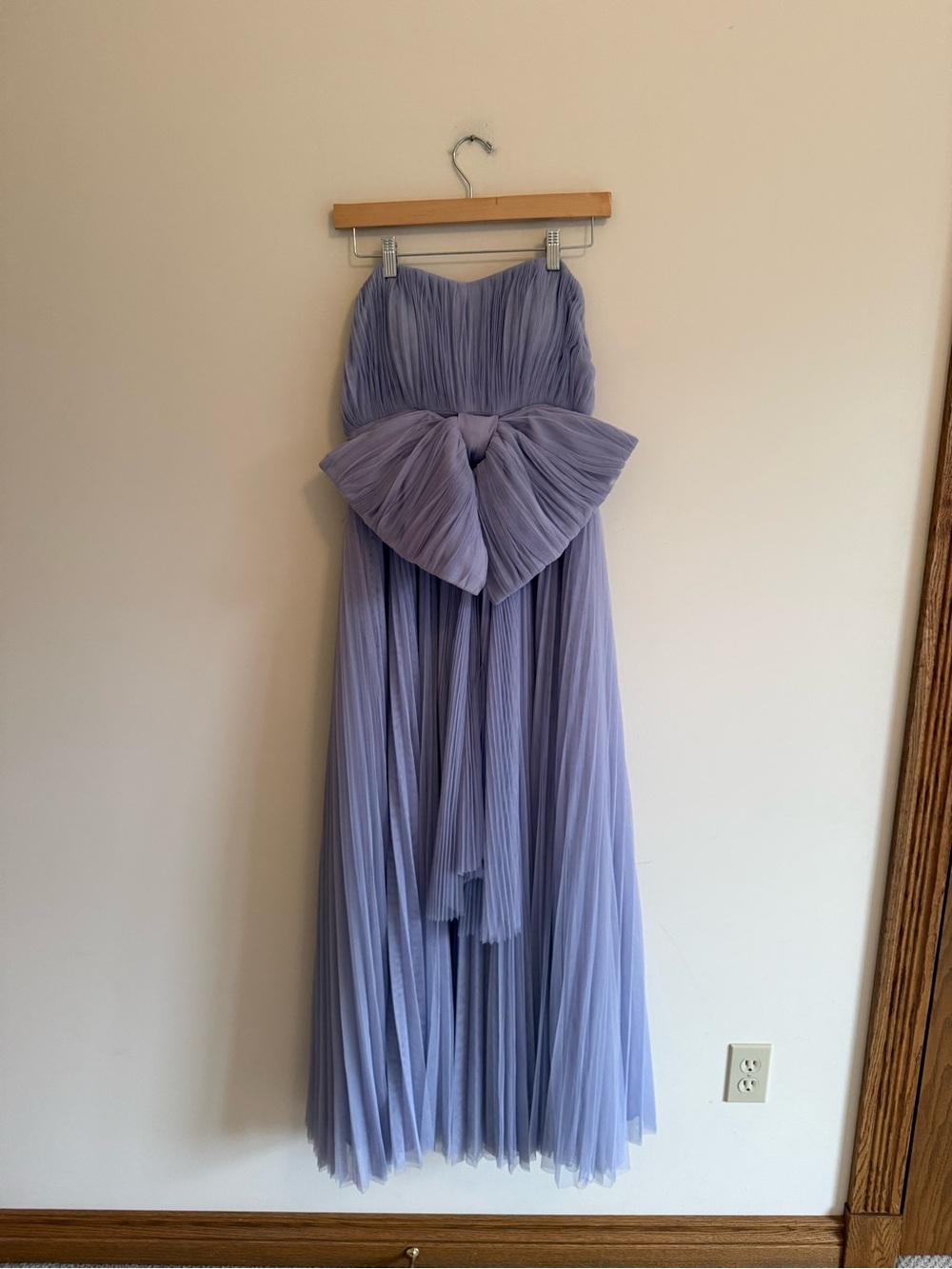 Hutch Dusty Lavender Strapless Tulle Dress